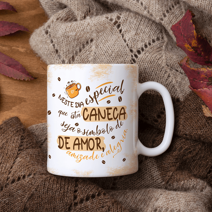 20 Artes para Caneca Aniversário Com Café Arquivo Editável 10