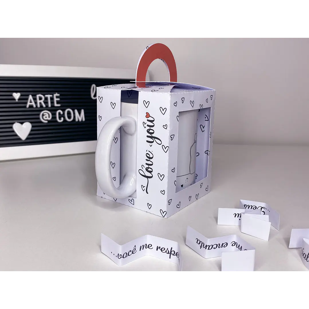 Artes para Caneca Dia dos Namorados e Maleta Motivos para te amar Arquivo Editável  2