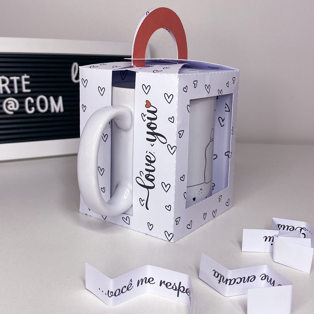 Artes para Caneca Dia dos Namorados e Maleta Motivos para te amar Arquivo Editável  2