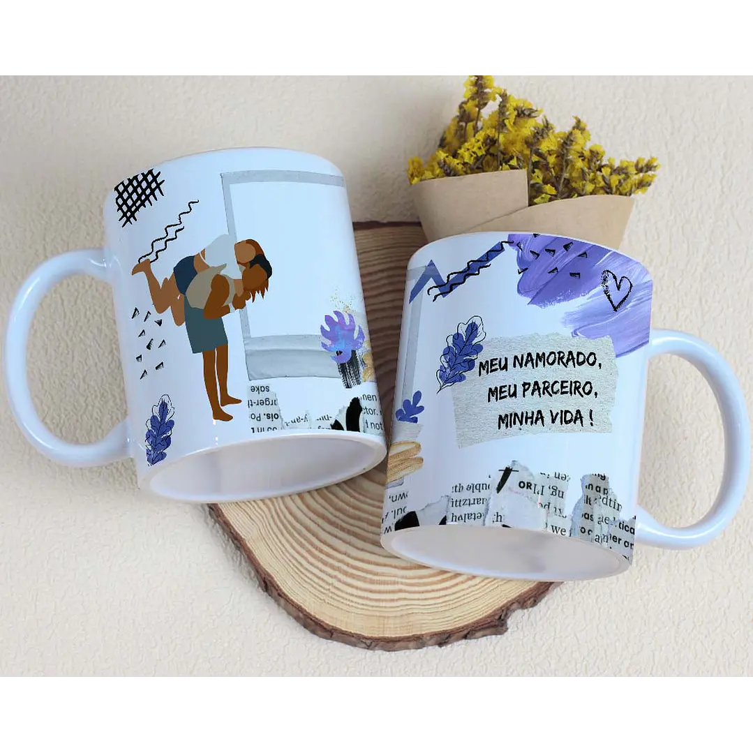 10 Artes para Caneca Dia dos Namorados Casal Arquivo Editável 2