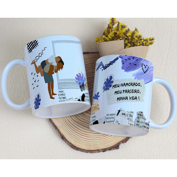 10 Artes para Caneca Dia dos Namorados Casal Arquivo Editável 2