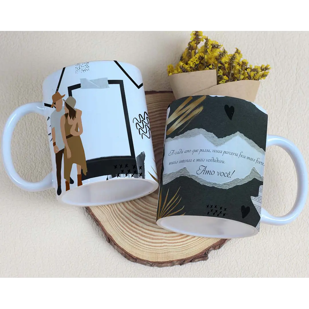 10 Artes para Caneca Dia dos Namorados Casal Arquivo Editável 8