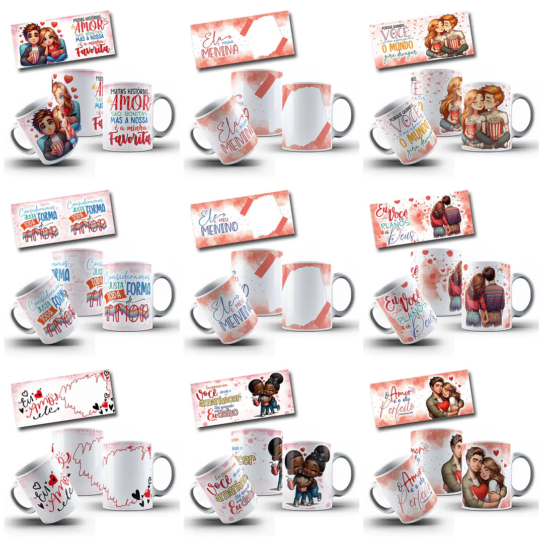 31 Artes para Caneca Dia dos namorados Arquivo em Jpg 2