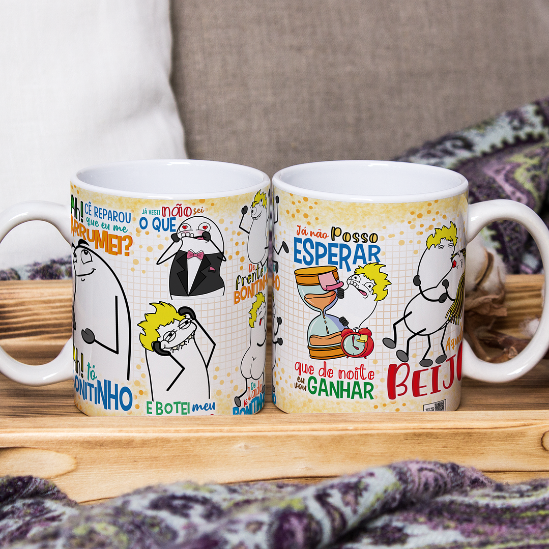 Arte para Caneca Flork Ah! Cê reparou que eu me arrumei? Tô Bunitinho Arquivo em Jpg 1