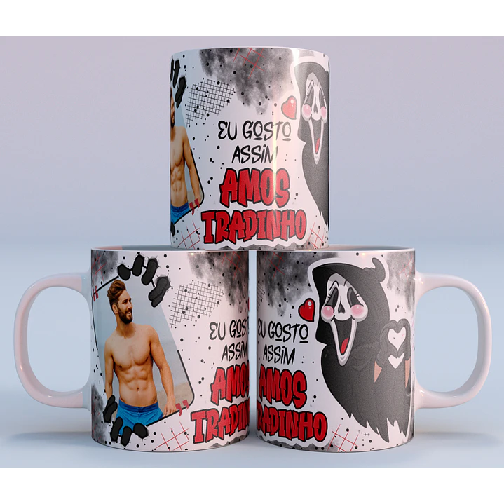 4 Artes Caneca Eu gosto Assim Amostradinho Arquivo em Png  3
