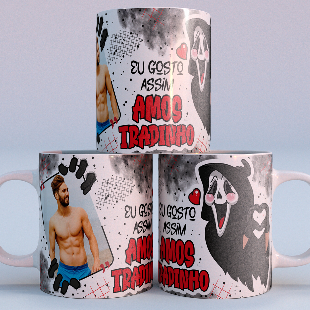 4 Artes Caneca Eu gosto Assim Amostradinho Arquivo em Png  3