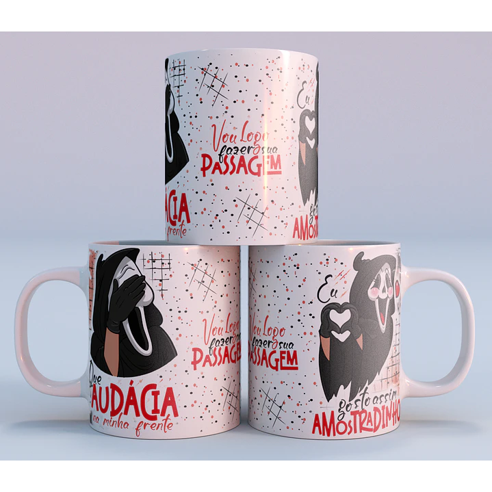 4 Artes Caneca Eu gosto Assim Amostradinho Arquivo em Png  4