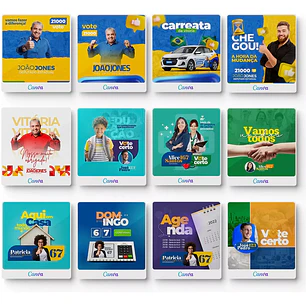 Pack Canva Arte Politica, Campanha Eleitoral, Eleições, Político Editáveis + Atualizações
