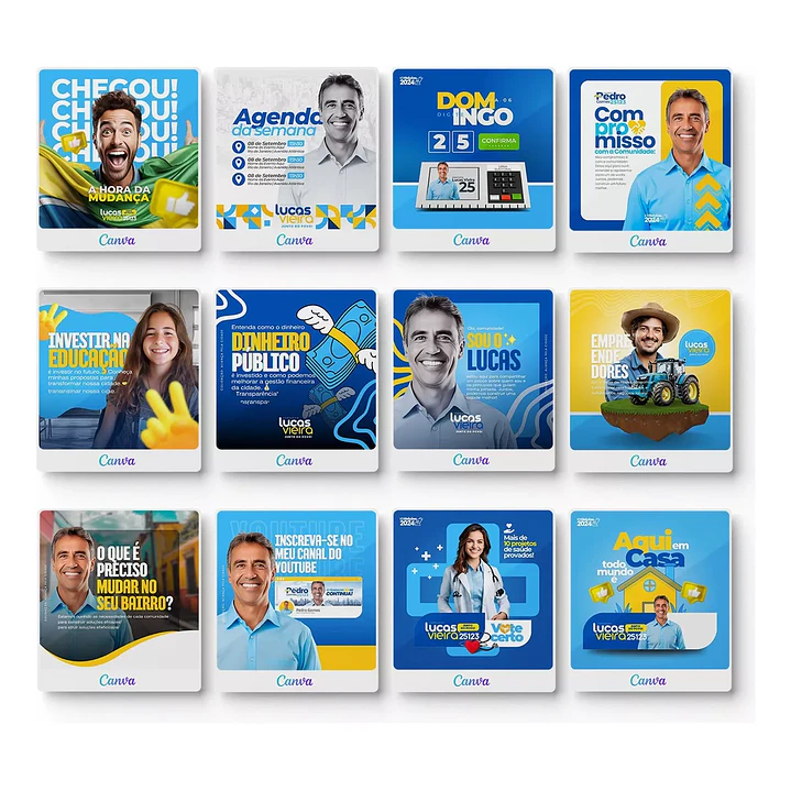 Pack Canva Arte Politica, Campanha Eleitoral, Eleições, Político Editáveis + Atualizações 2