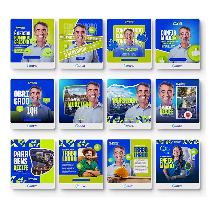 Pack Canva Arte Politica, Campanha Eleitoral, Eleições, Político Editáveis + Atualizações 4