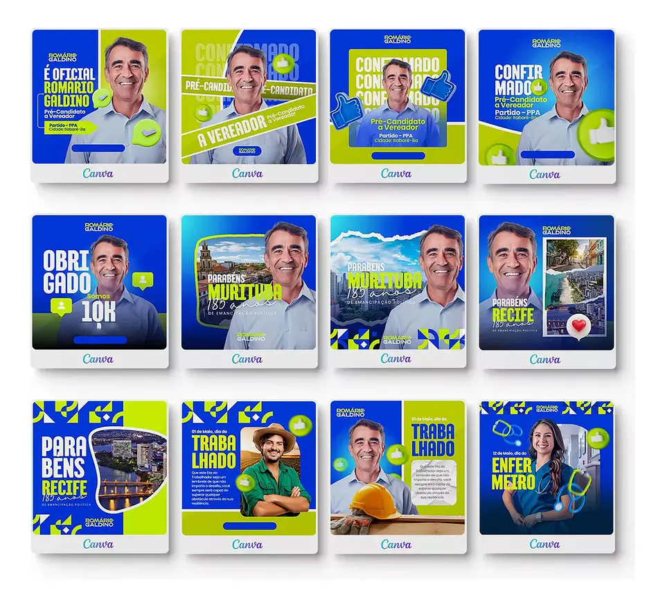 Pack Canva Arte Politica, Campanha Eleitoral, Eleições, Político Editáveis + Atualizações 4