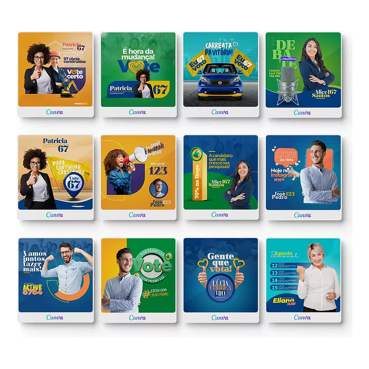 Pack Canva Arte Politica, Campanha Eleitoral, Eleições, Político Editáveis + Atualizações 5