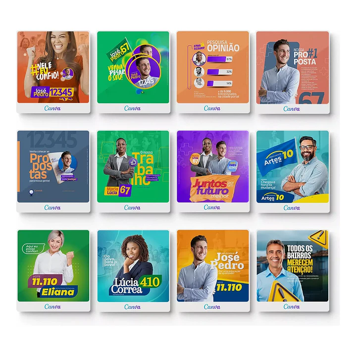 Pack Canva Arte Politica, Campanha Eleitoral, Eleições, Político Editáveis + Atualizações 6