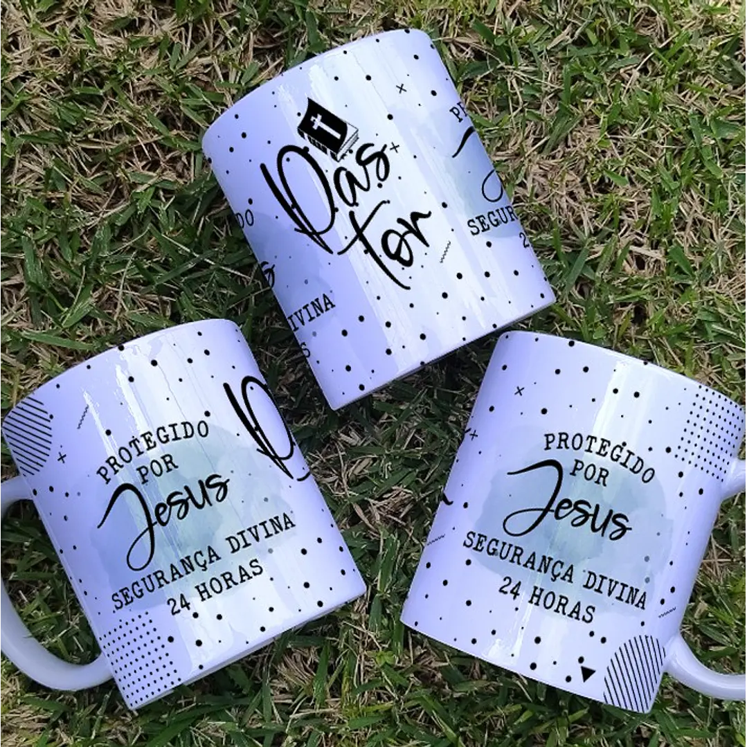 6 Artes para Caneca Pastora Arquivo Editável 1