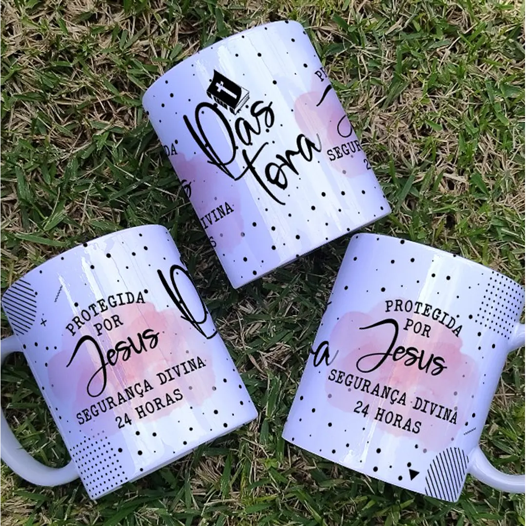 6 Artes para Caneca Pastora Arquivo Editável 2