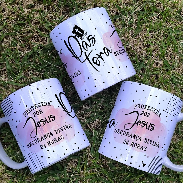 6 Artes para Caneca Pastora Arquivo Editável 2