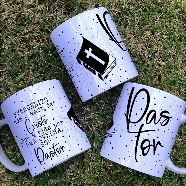 6 Artes para Caneca Pastora Arquivo Editável 3