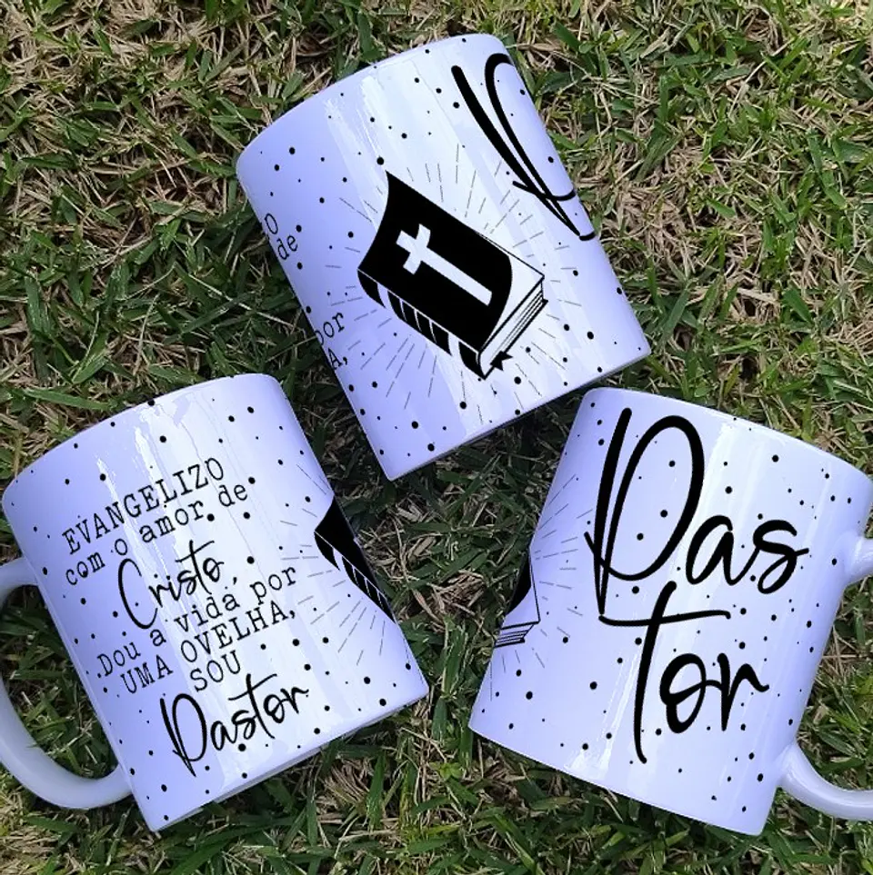 6 Artes para Caneca Pastora Arquivo Editável 3