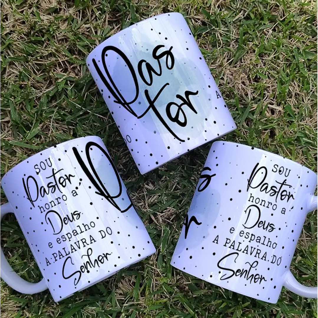 6 Artes para Caneca Pastora Arquivo Editável 4
