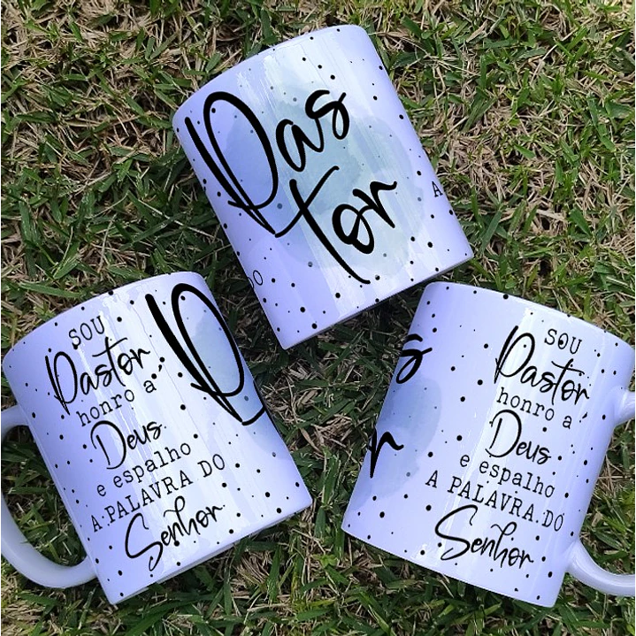 6 Artes para Caneca Pastora Arquivo Editável 4