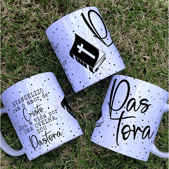 6 Artes para Caneca Pastora Arquivo Editável