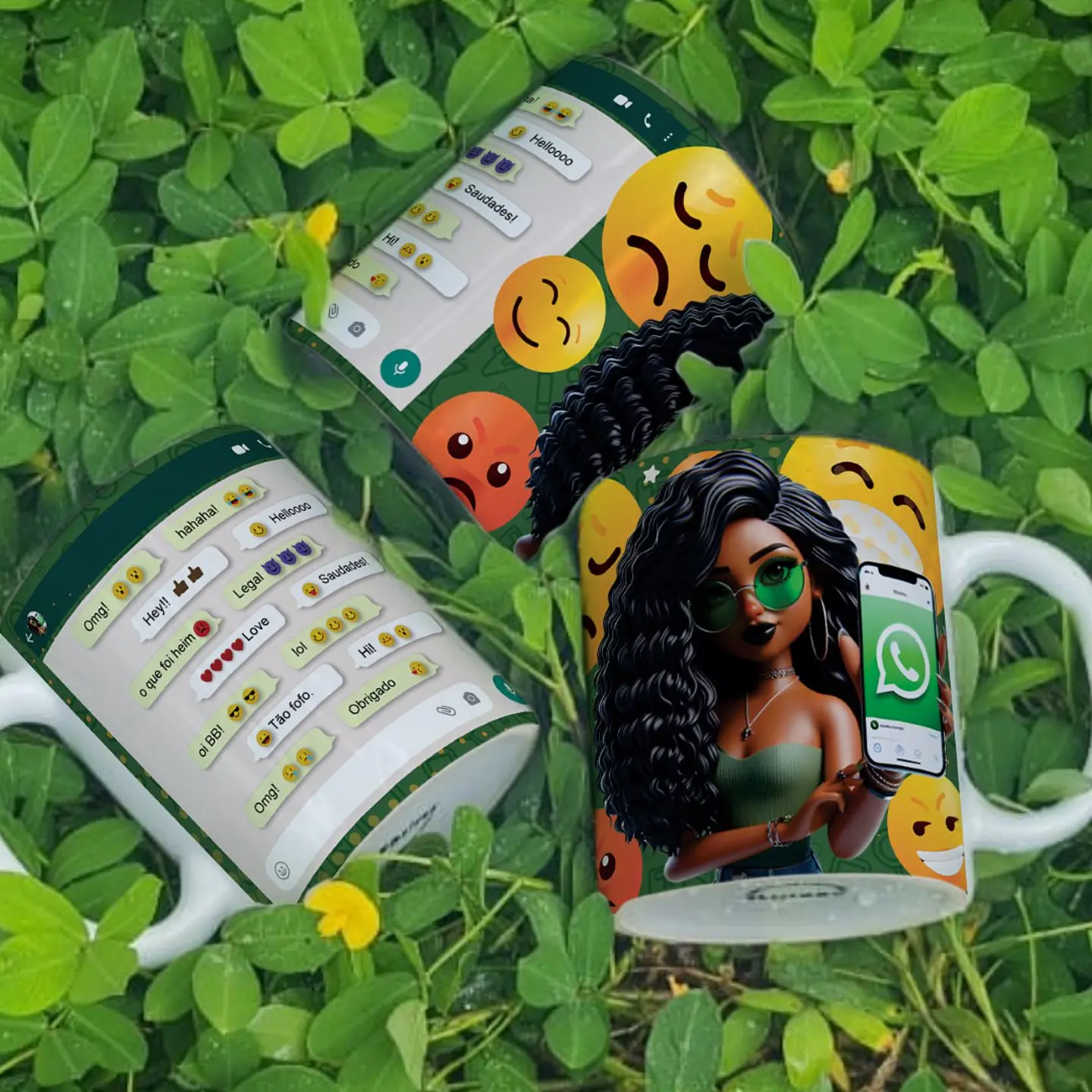 6 Artes para Caneca whatsapp Amiga Arquivo Editável  6