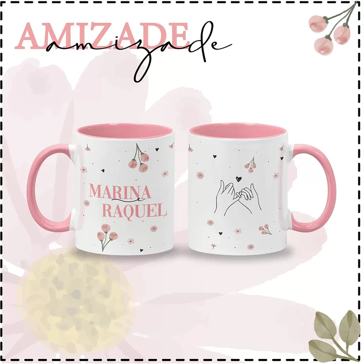 8 Artes para Caneca Amizade Arquivo em Jpg  2