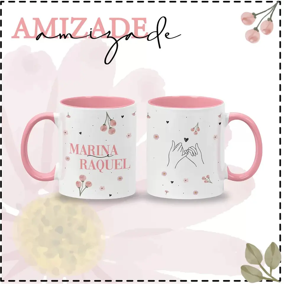 8 Artes para Caneca Amizade Arquivo em Jpg  2