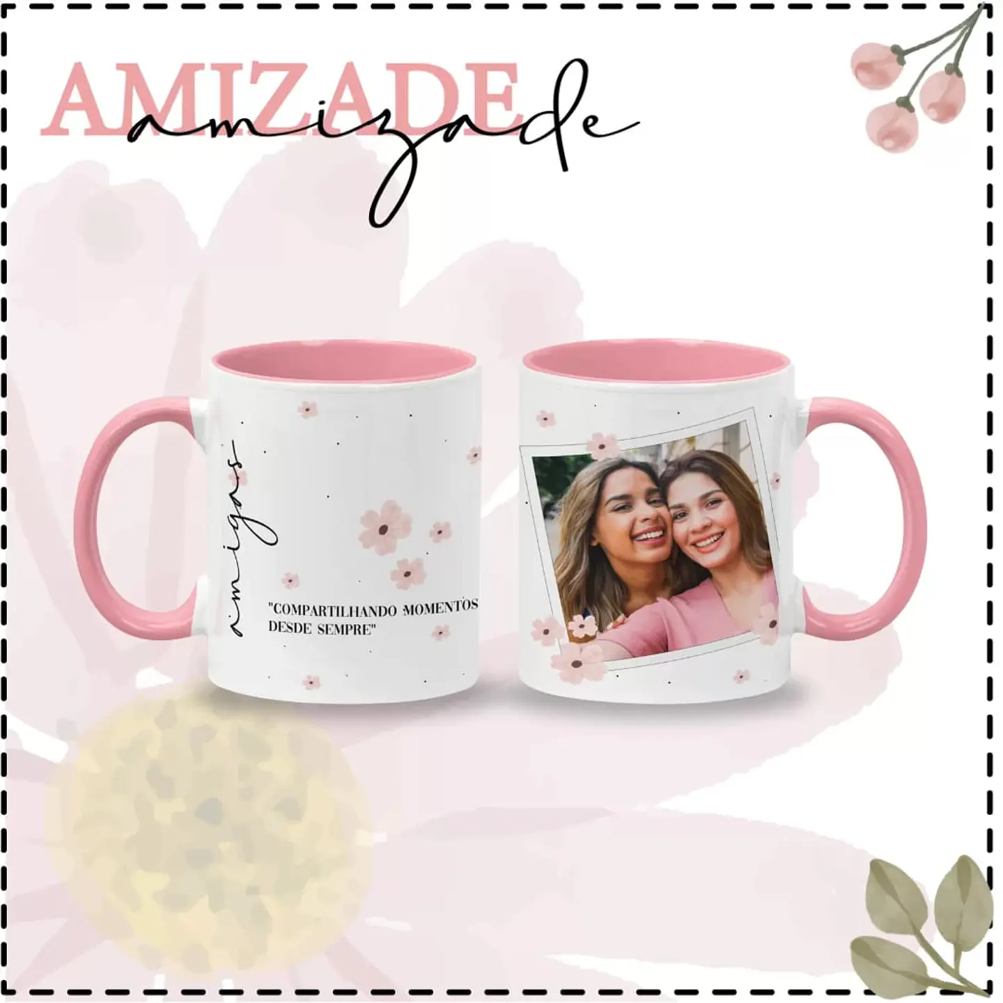 8 Artes para Caneca Amizade Arquivo em Jpg  7