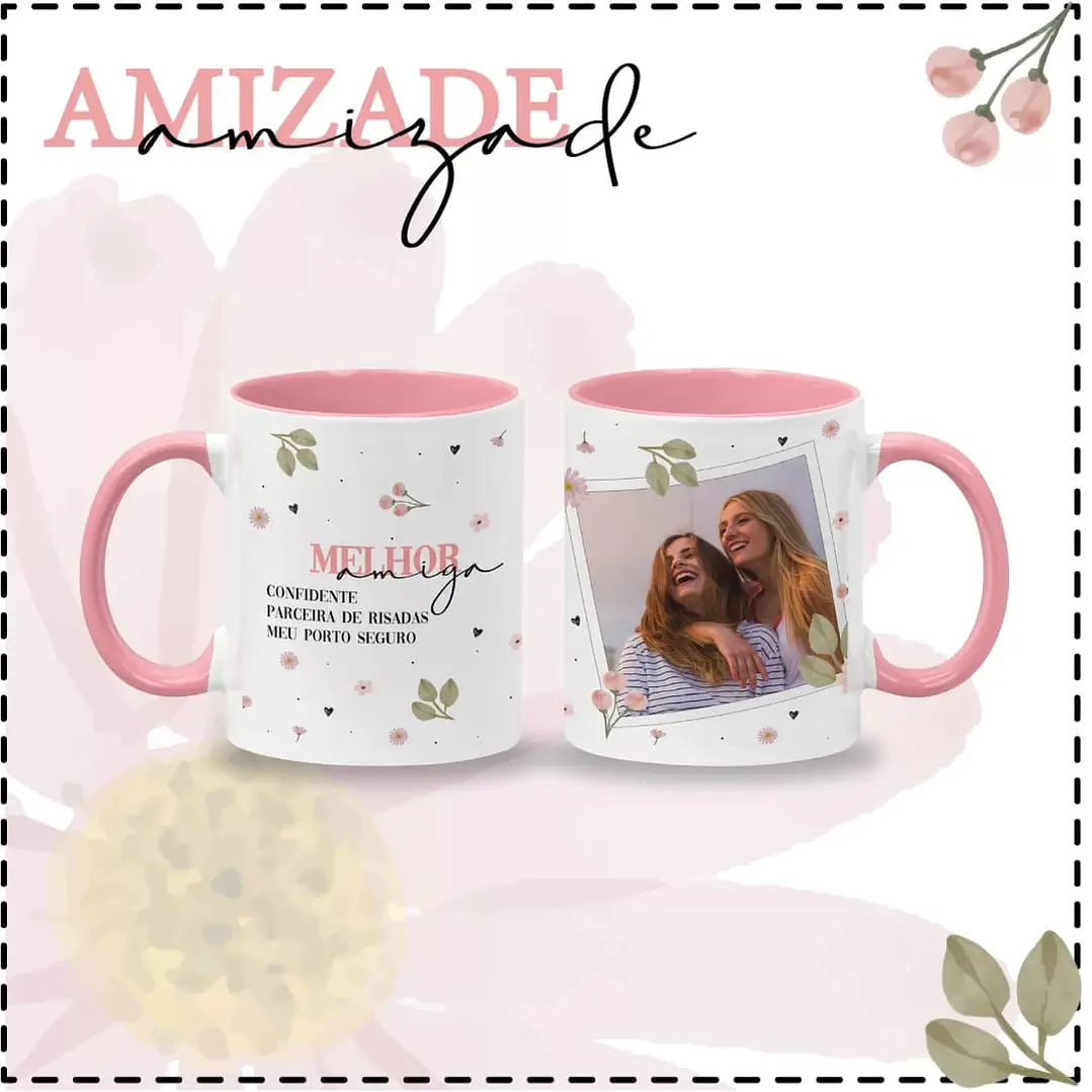 8 Artes para Caneca Amizade Arquivo em Jpg  8
