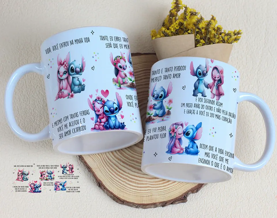10 Artes para Caneca Dia dos Namorados Musical Arquivo Editável  2