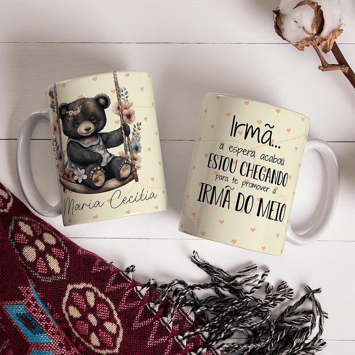 11 Artes para Caneca Cheguei Ursinhos Arquivo Editável 5