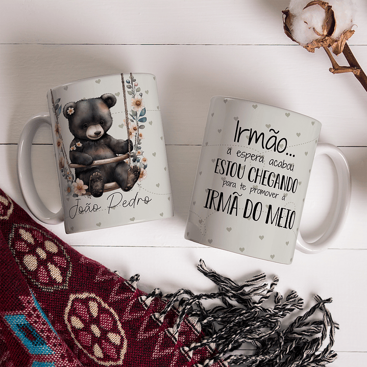 11 Artes para Caneca Cheguei Ursinhos Arquivo Editável 6