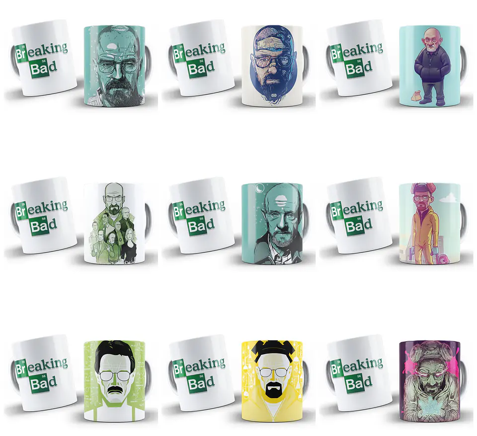 25 Artes para Caneca Breaking Ded Arquivo Editável 2