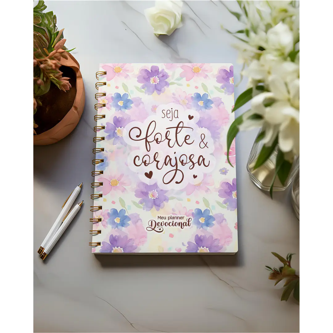 Kit Digital e Arquivo para encadernação Seja Forte e Corajosa em Pdf 5