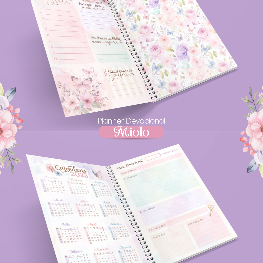 Kit Digital e Arquivo para encadernação Seja Forte e Corajosa em Pdf 8