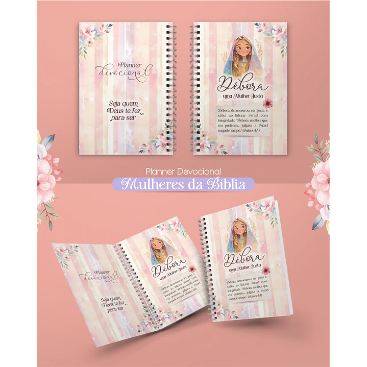 Kit Digital e Arquivo para encadernação Seja Forte e Corajosa em Pdf 10