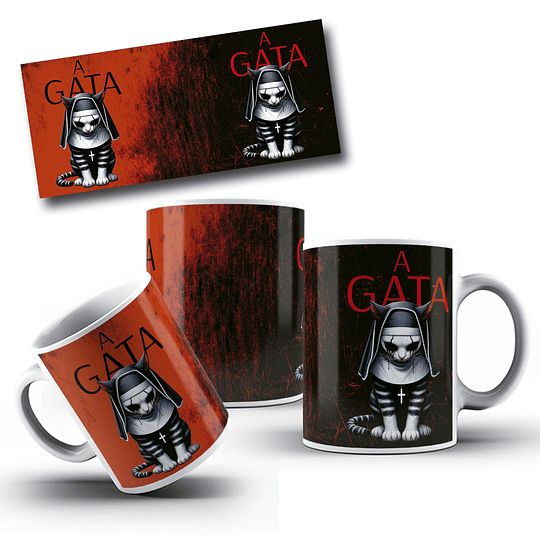 10 Artes para Caneca Gatinhos Cute Arquivo Editável