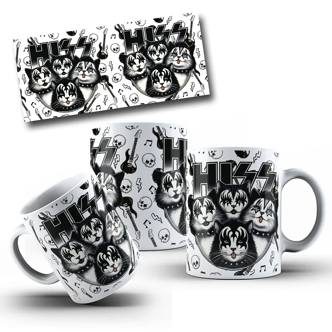 10 Artes para Caneca Gatinhos Cute Arquivo Editável 3