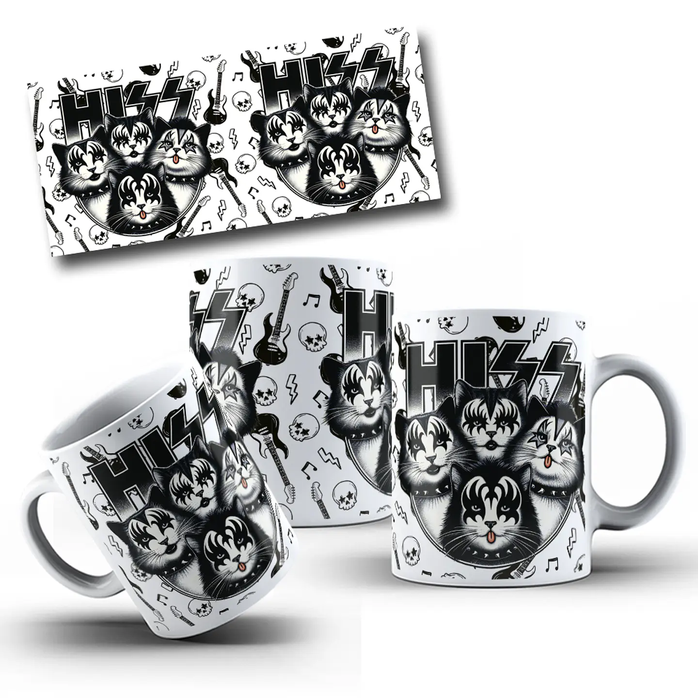 10 Artes para Caneca Gatinhos Cute Arquivo Editável 3