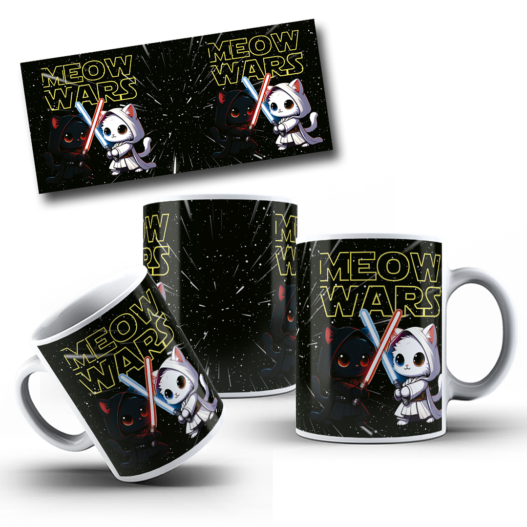 10 Artes para Caneca Gatinhos Cute Arquivo Editável 8