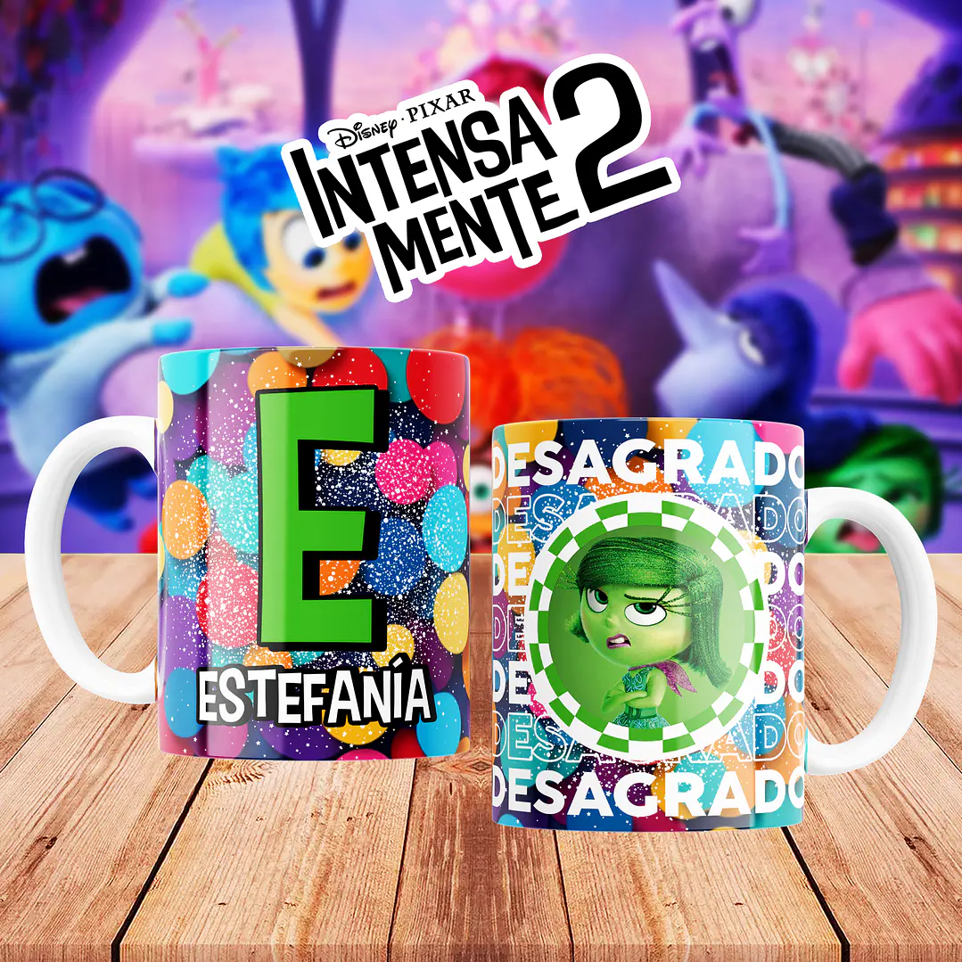 26 Artes para Caneca Divertidamente 2 Alfabeto Arquivo Editável 8