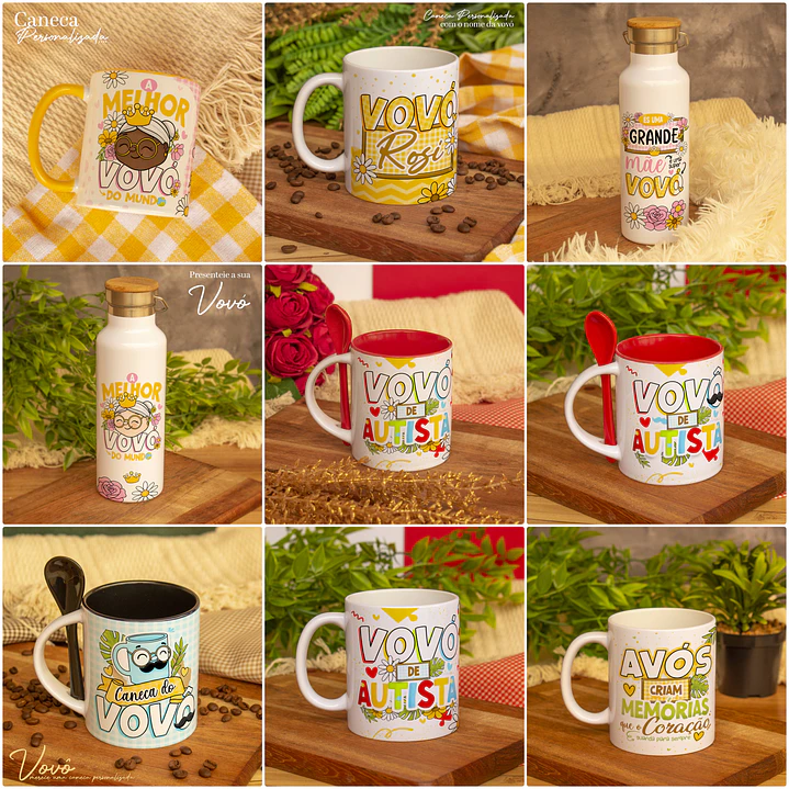 35 Artes para Caneca Dia dos Avós Arquivo em Jpg  3