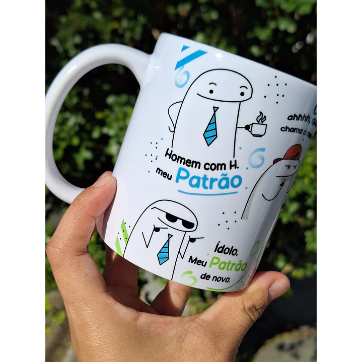 Arte Caneca Flork Homem com H meu Patrão Arquivo em Jpg  1