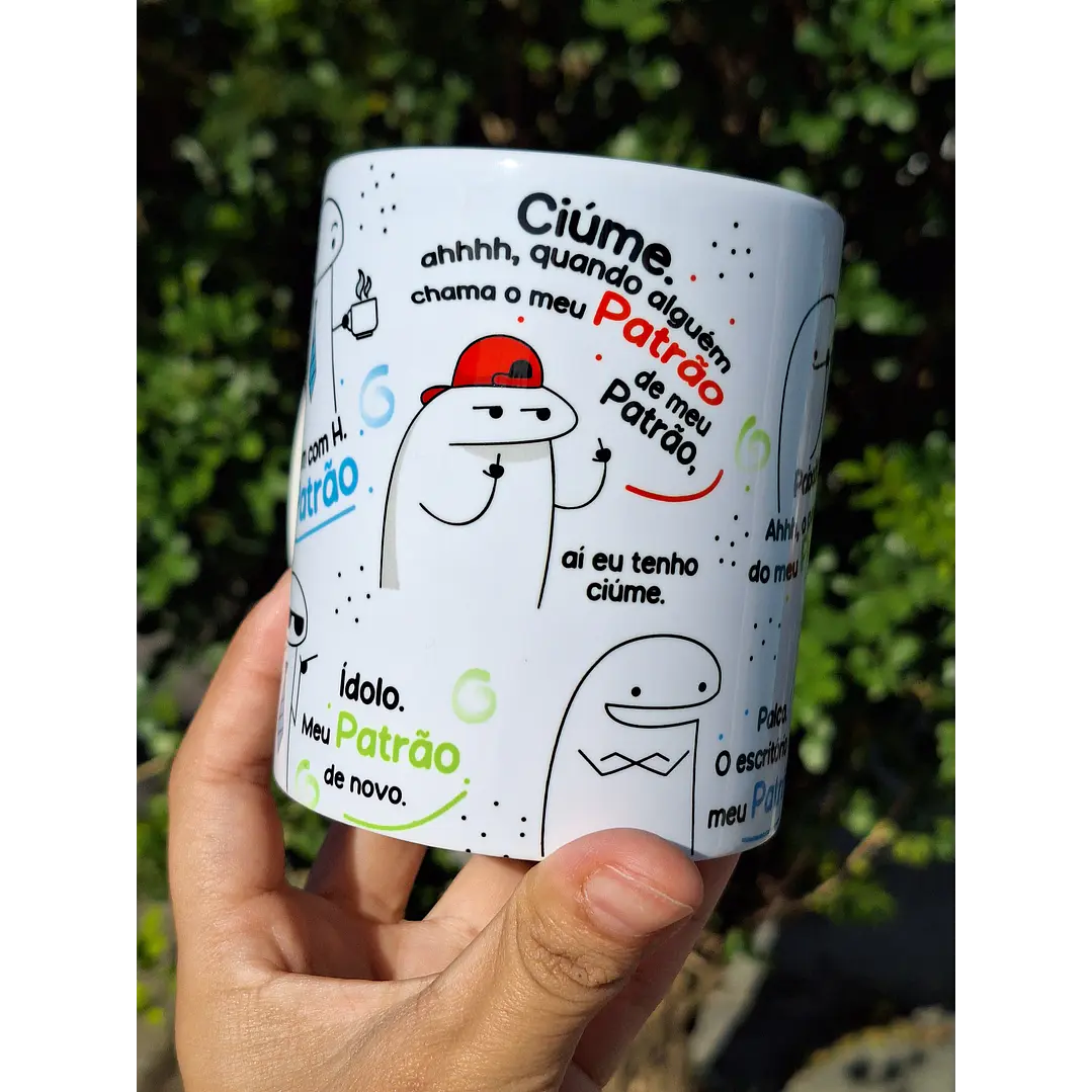 Arte Caneca Flork Homem com H meu Patrão Arquivo em Jpg  2