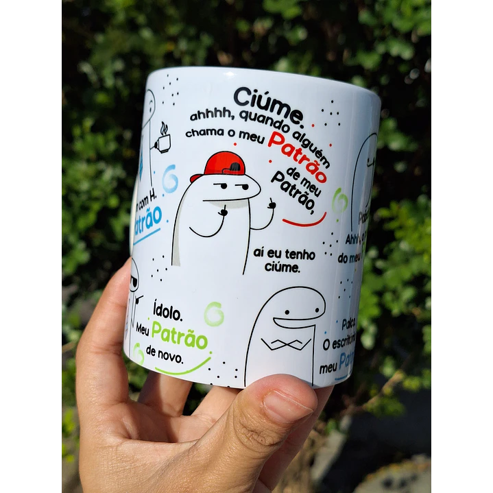 Arte Caneca Flork Homem com H meu Patrão Arquivo em Jpg  2