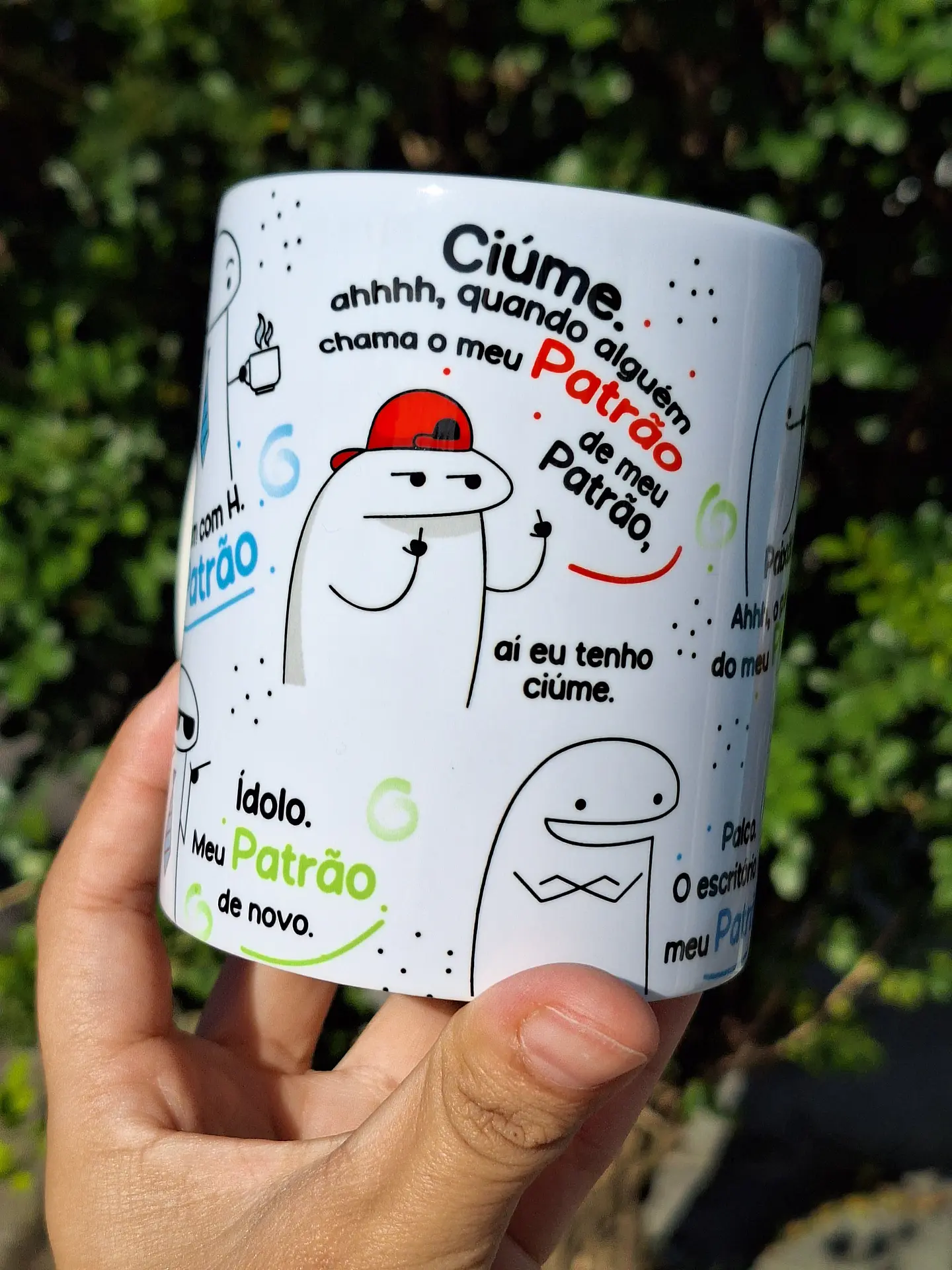 Arte Caneca Flork Homem com H meu Patrão Arquivo em Jpg  2