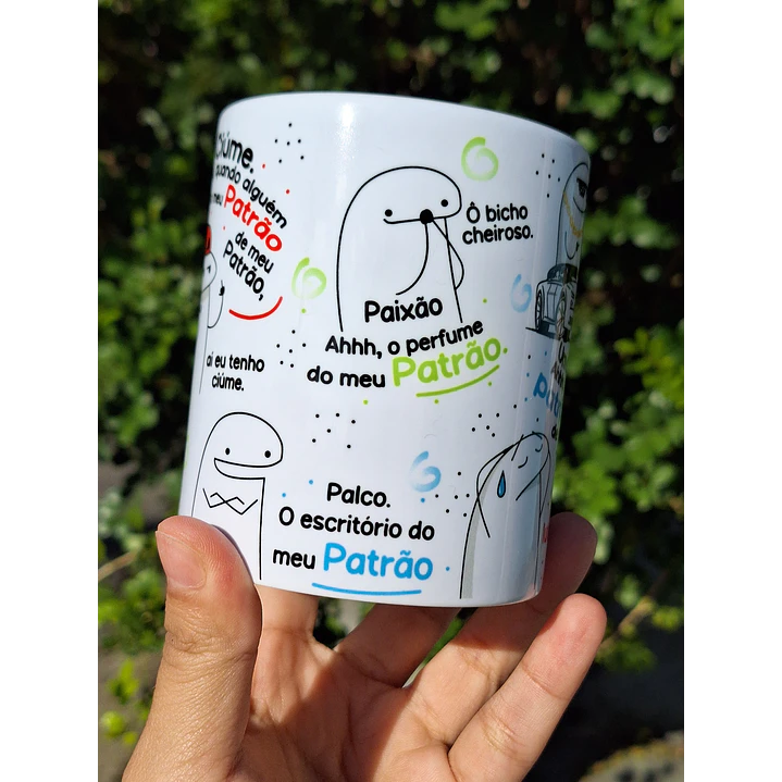 Arte Caneca Flork Homem com H meu Patrão Arquivo em Jpg  3