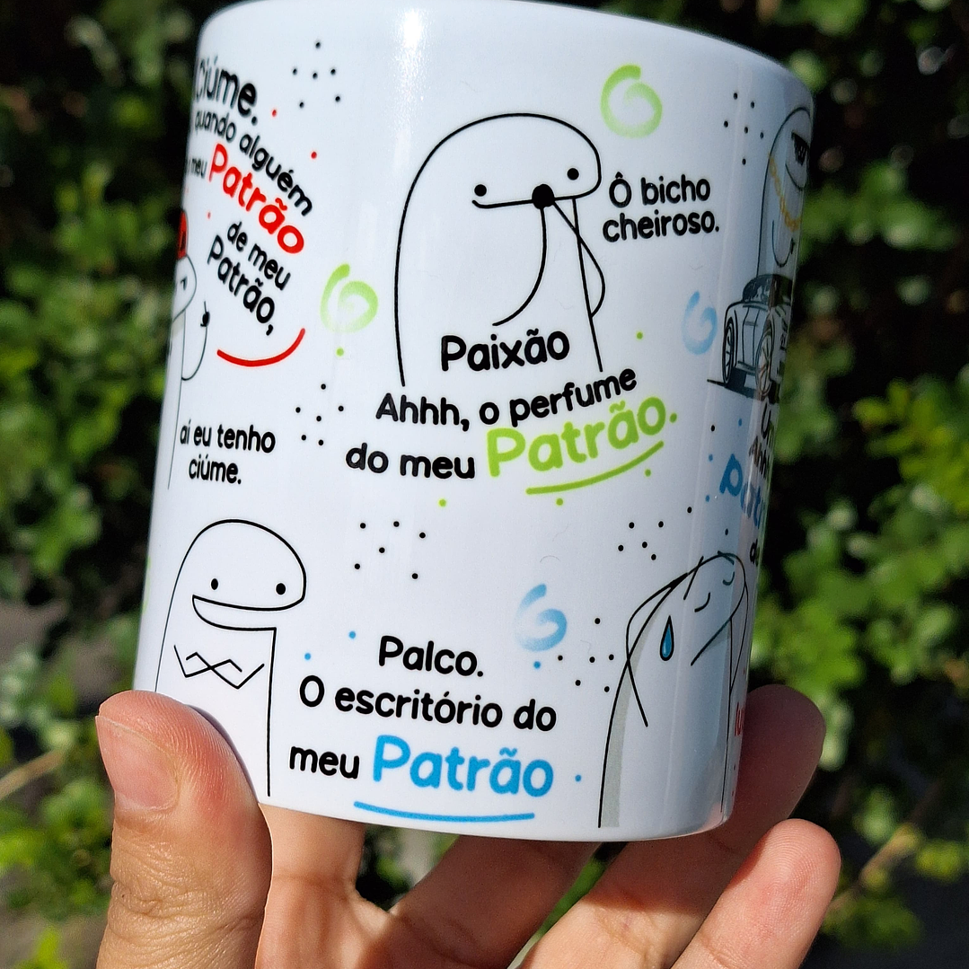 Arte Caneca Flork Homem com H meu Patrão Arquivo em Jpg  3