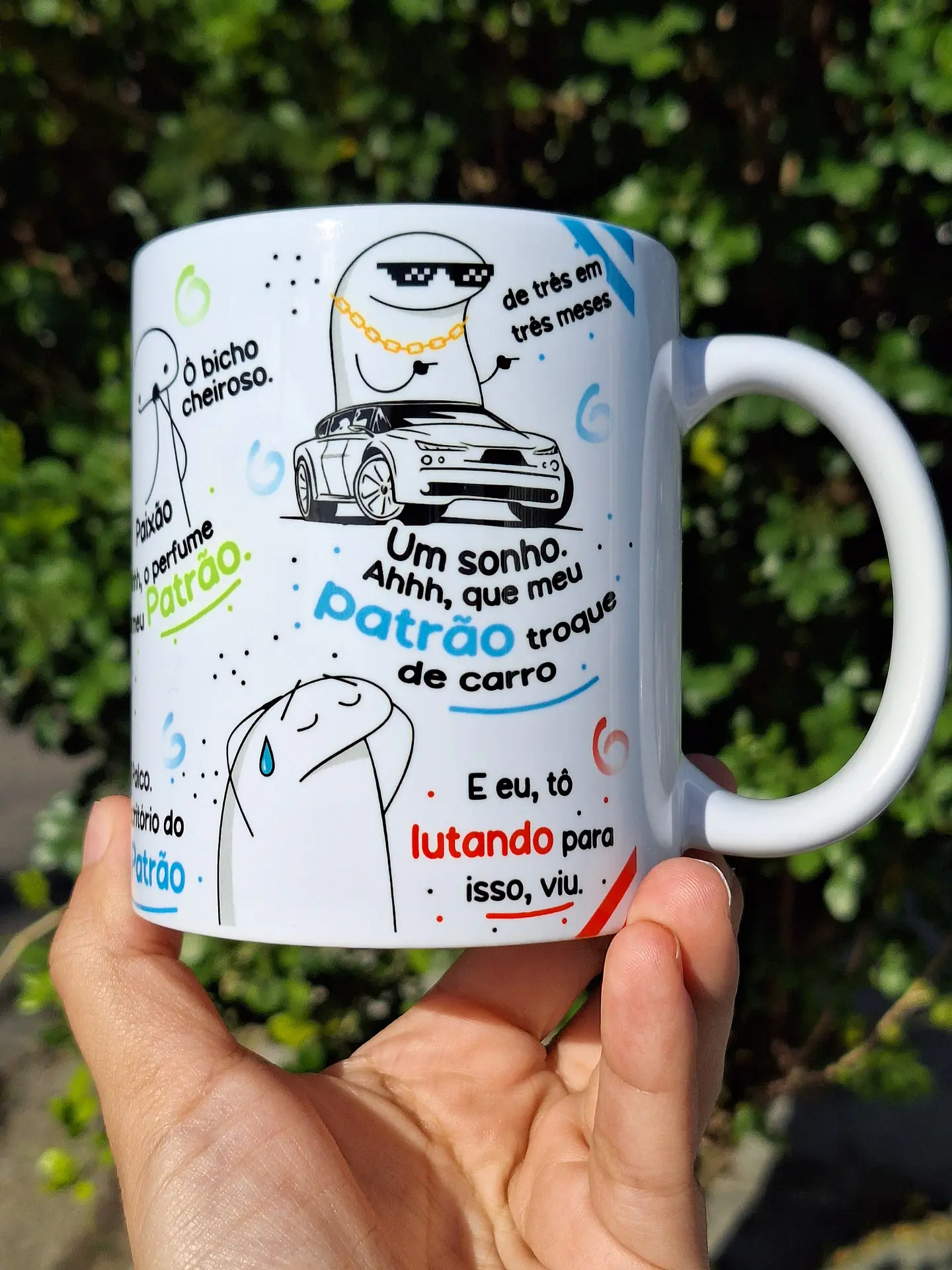 Arte Caneca Flork Homem com H meu Patrão Arquivo em Jpg  4